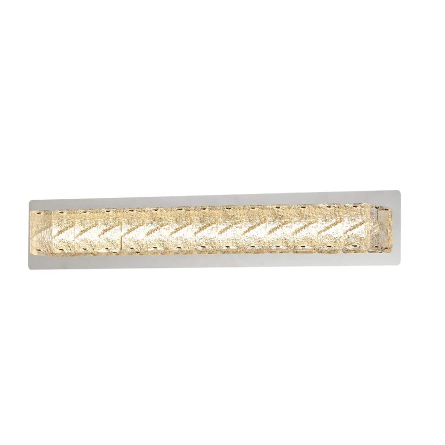 ابليك مودرن كريستال أبعاد L45CM*6CM*H8CM، بقوة 6 واط،كروم