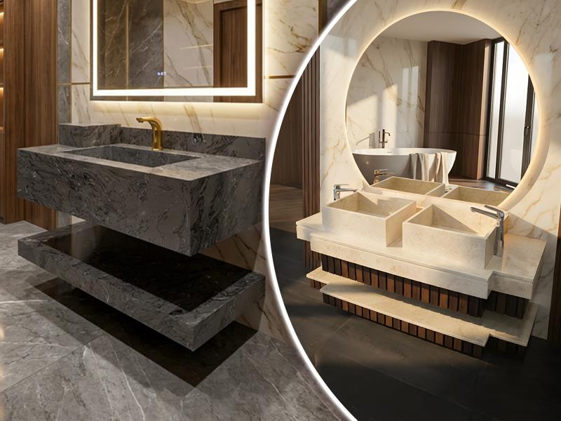 Natural Marble Washbasins